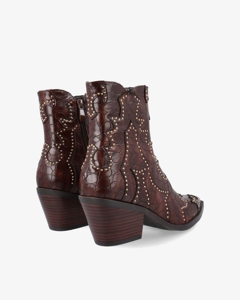 NOA HARMON Botines Cowboy Mujer Marrón 9098