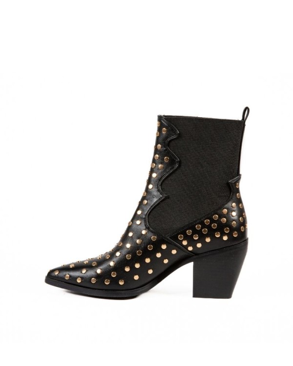 RockAway Botines Cowboy Mujer Negro 84487