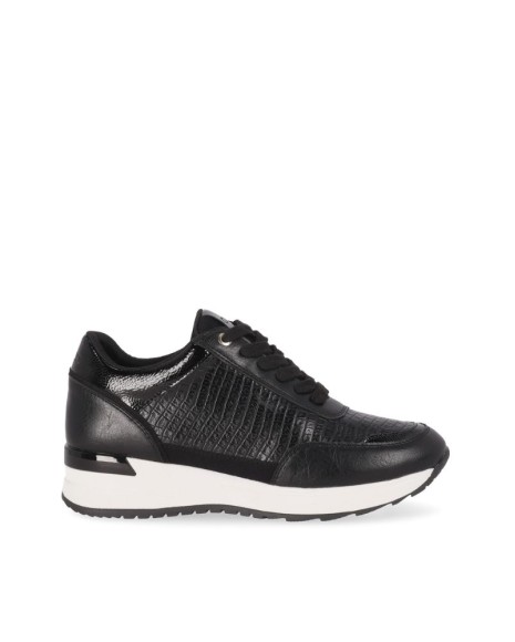 Zapatillas bajas de mujer negras Chika 10, modelo Serena, casual y cómodo para uso diario