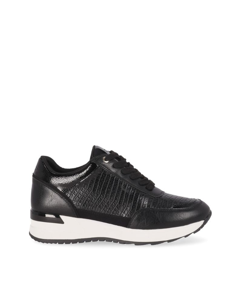 Zapatillas bajas de mujer negras Chika 10, modelo Serena, casual y cómodo para uso diario