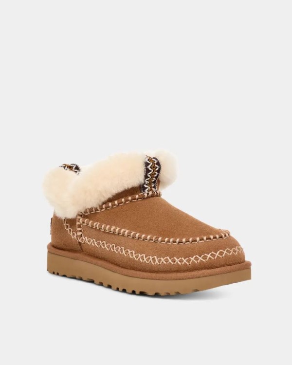 Botas de Peleiro Australianas Mulher UGG Castanho 1158224 CLASSIC ULTRA MINI ALPINE