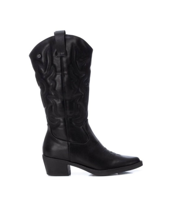 Botas de camurça pretas para mulher