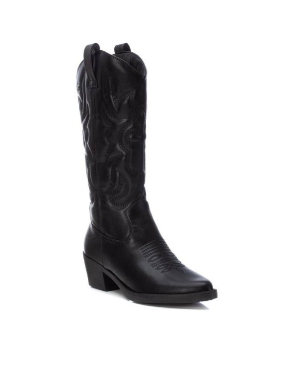 Botas de camurça pretas para mulher