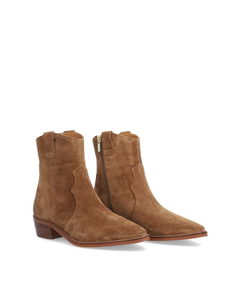 Botas Cowboy ALPE Mulher Marrom 25481101 2548 Fabricadas em Espanha.