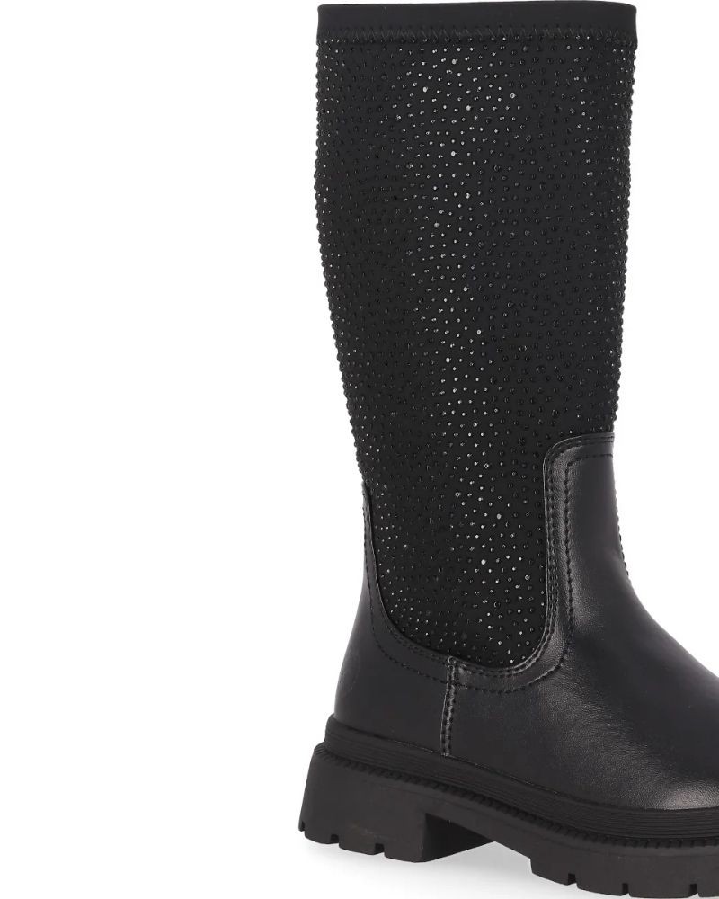 CHIKA 10 Botas Altas Infantil Preto HELENA 03