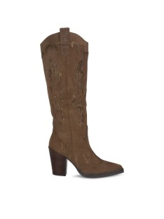 Botas Cowboy Altas para Mulher ALMA EN PENA Marrom I240563