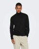ONLY & SONS Jersey Manga larga Hombre Negro 22030071 LOUI