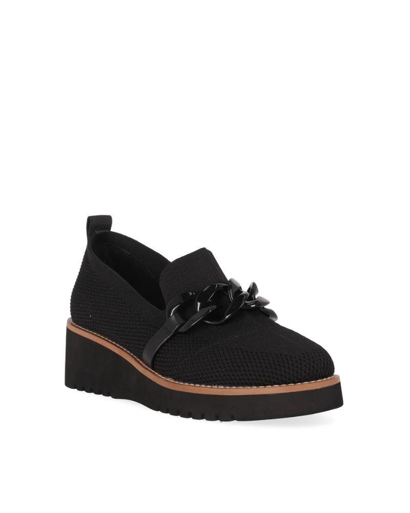 Renature Zapatos Mocasines Mujer Negro RE CASTANO 04
