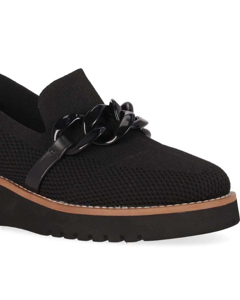 Renature Zapatos Mocasines Mujer Negro RE CASTANO 04