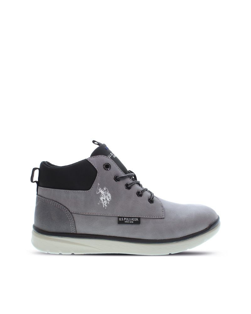 Botas Black Friday hombre US Polo grises en vista lateral