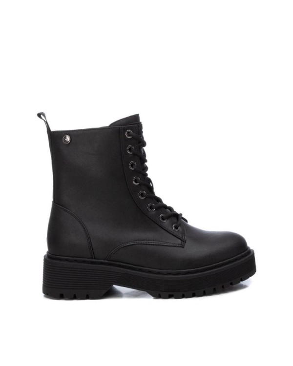 xti botas militares de mujer negras para combinar