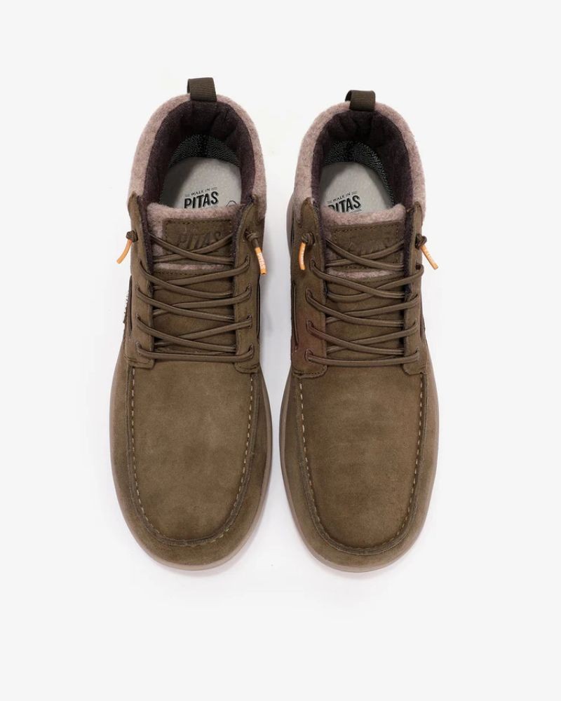 Walking Pitas Botines Hombre Verde KENT