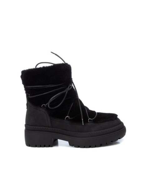 xti botas mujer negras de pelo para combinar