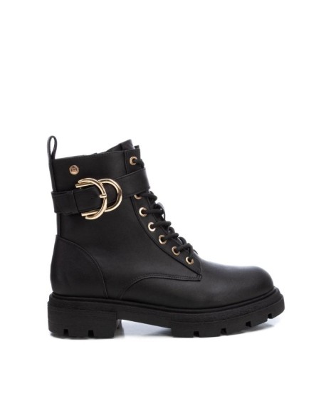 Botas militares Xti pretas para mulher