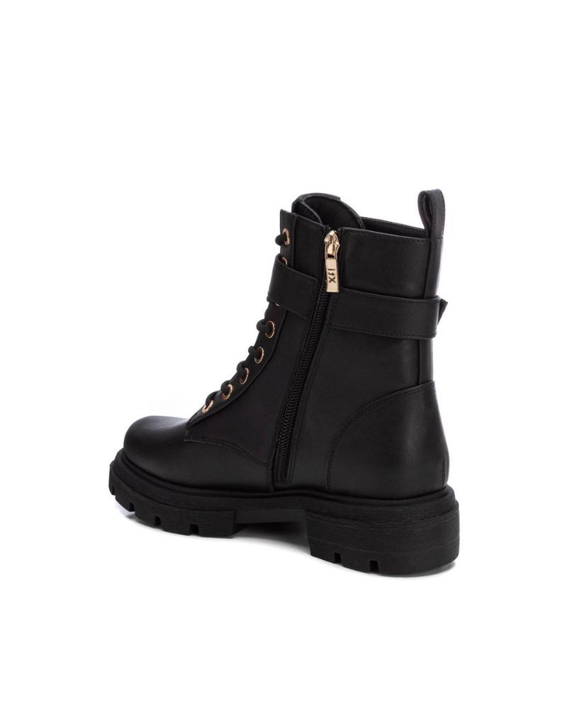 Botas militares Xti pretas para mulher