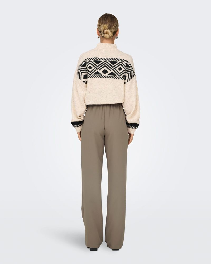 SÓ Pantalones Mulher Taupe 15327988 REBECCA