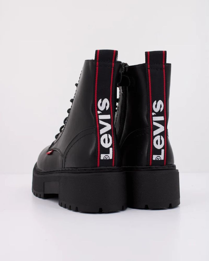 Botas militares de mujer Levis color negro
