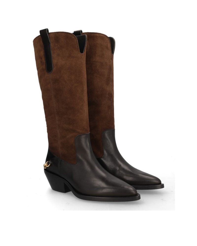 Botas de camurça altas para mulher Alpe