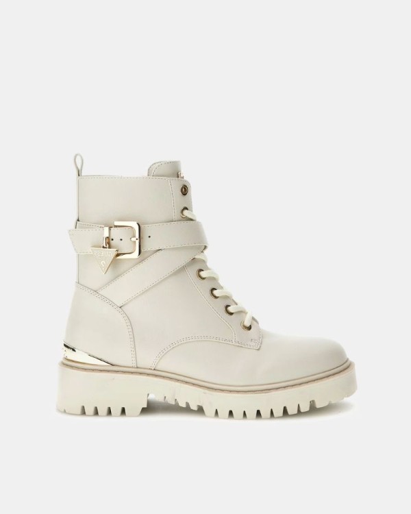 Botas militares Guess femininas bege
