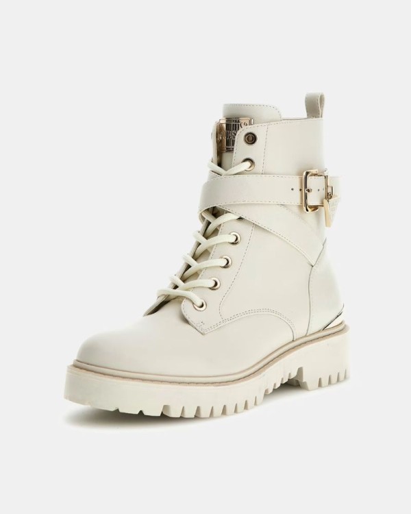 Botas militares Guess femininas bege