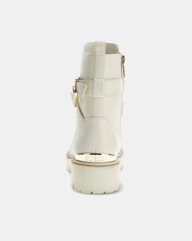 Botas militares Guess femininas bege