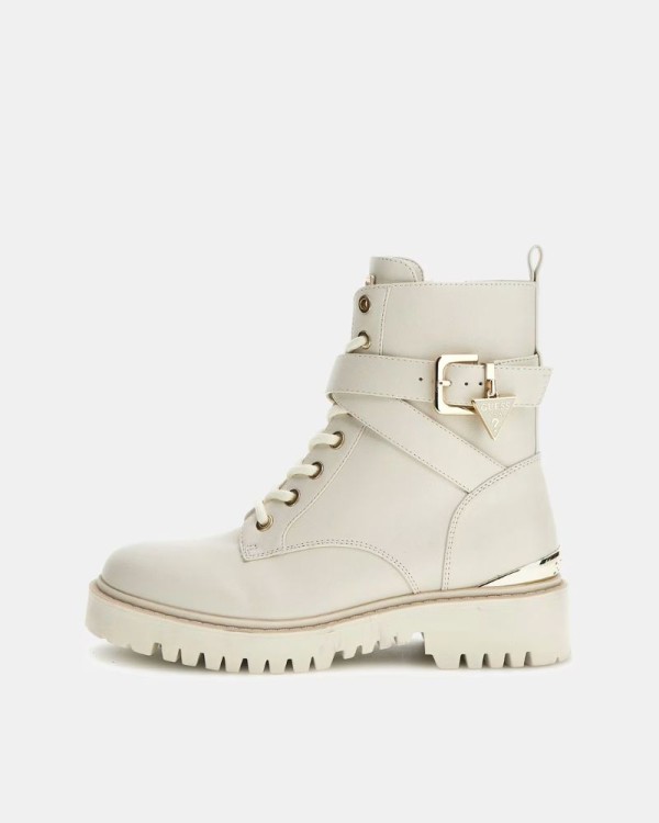 Botas militares Guess femininas bege