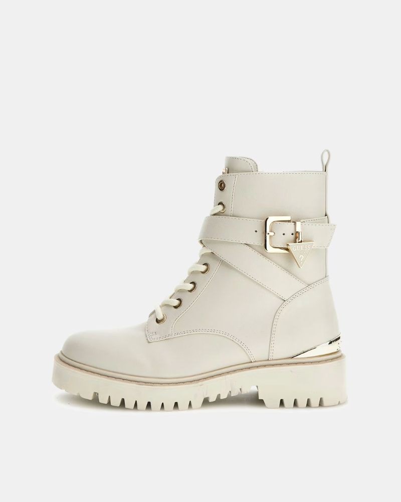 Botas militares Guess femininas bege