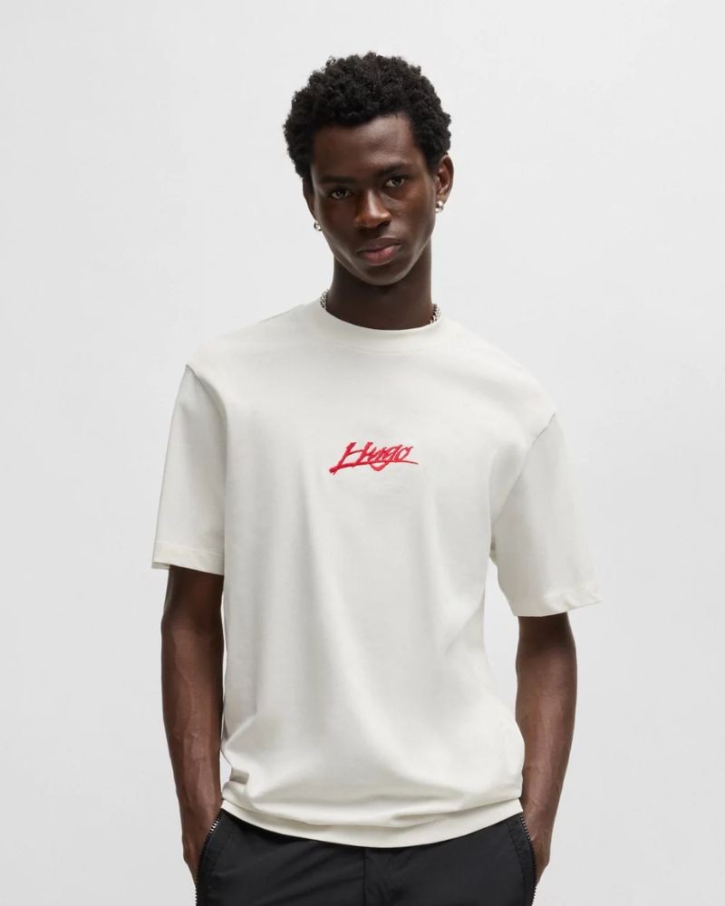 T-shirts Manga curta Homem HUGO Branco 50527926 DLOGOTEE