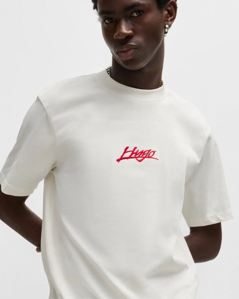 T-shirts Manga curta Homem HUGO Branco 50527926 DLOGOTEE