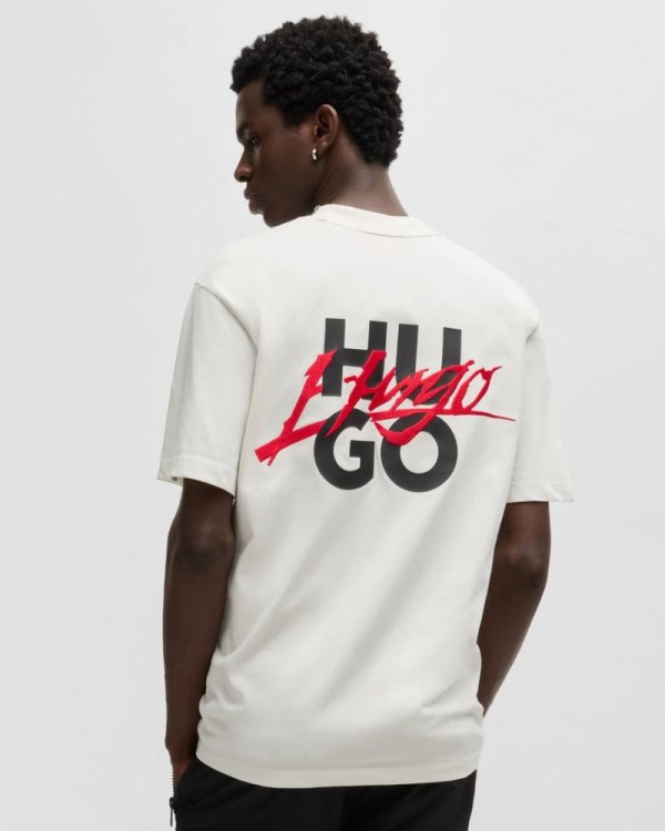 T-shirts Manga curta Homem HUGO Branco 50527926 DLOGOTEE