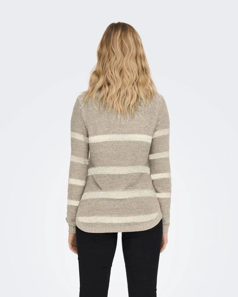 ONLY Jersey Manga larga Mujer Taupe 15113356 GEENA
