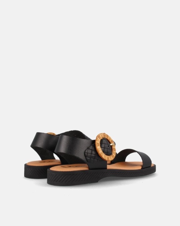Sandalias Marila mujer negras abiertas MADE IN SPAIN