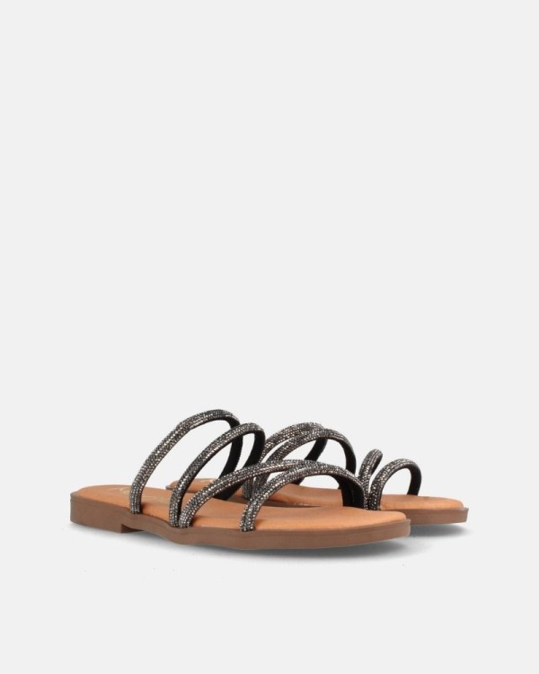  Sandalias Abiertas Mujer MARILA Negro DAKA