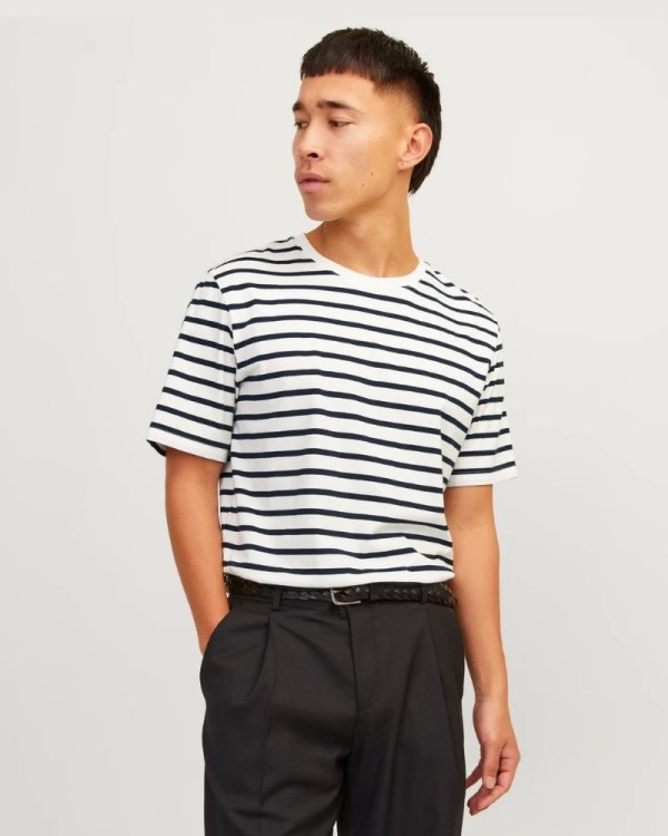  Camisetas Manga corta Hombre JACK AND JONES Azul 12156101 ORGANIC