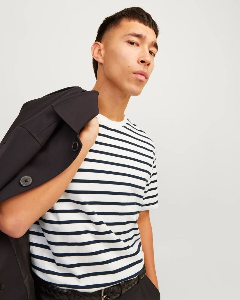  Camisetas Manga corta Hombre JACK AND JONES Azul 12156101 ORGANIC