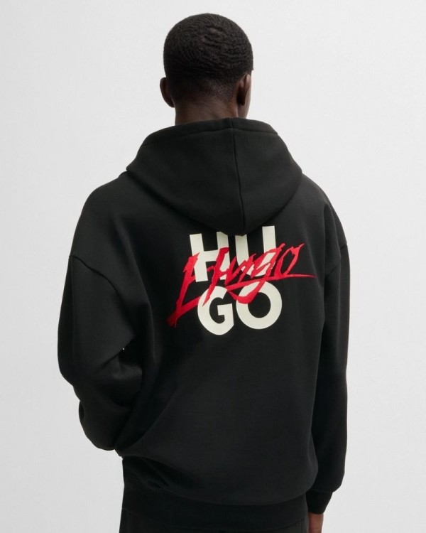 HUGO Sweatshirts Manga comprida Homem Preto 50521070 DLOGOLONG
