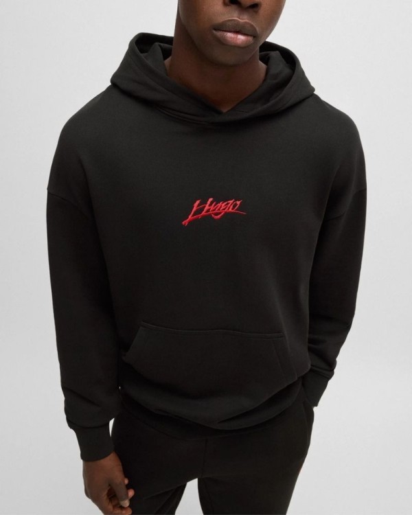 HUGO Sweatshirts Manga comprida Homem Preto 50521070 DLOGOLONG