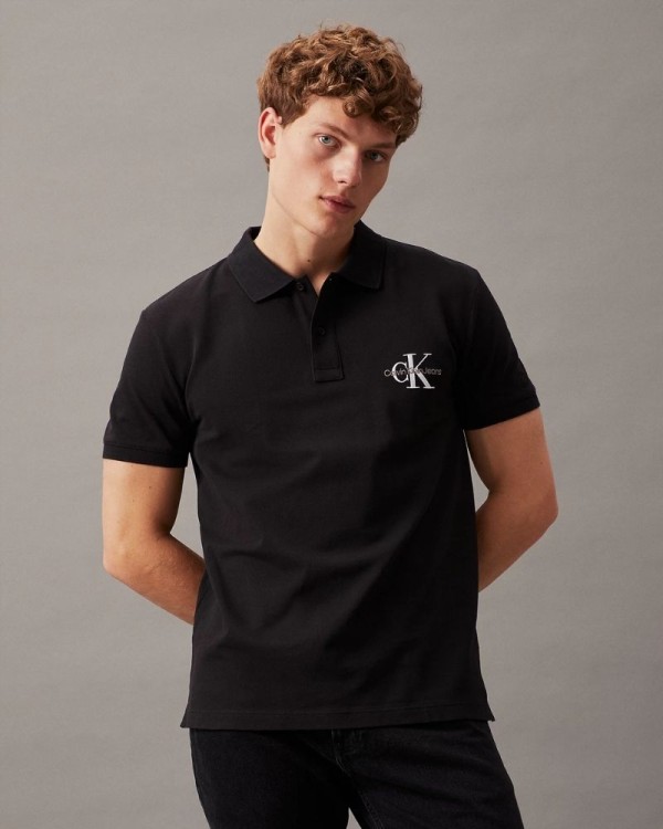  Camisetas Polos Hombre CALVIN KLEIN Negro J30J325664
