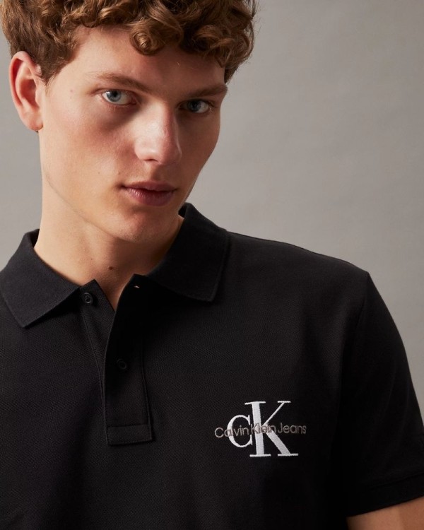  Camisetas Polos Hombre CALVIN KLEIN Negro J30J325664