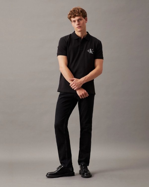 T-shirts Polos Hombre CALVIN KLEIN Negro J30J325