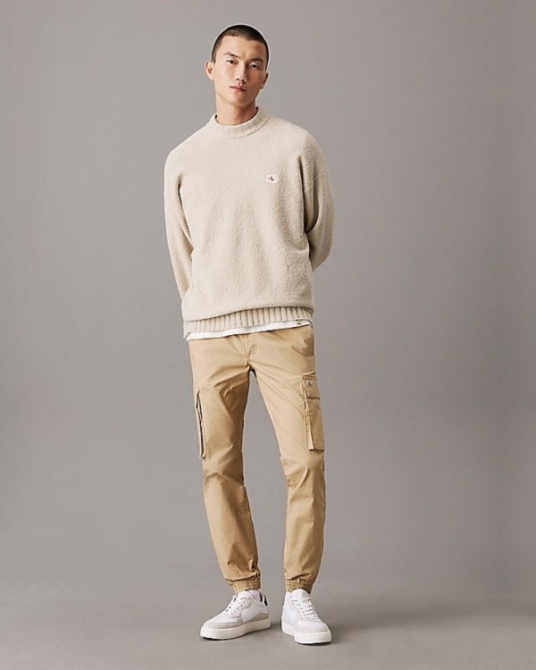 CALVIN KLEIN Calças Homem Bege J30J326438