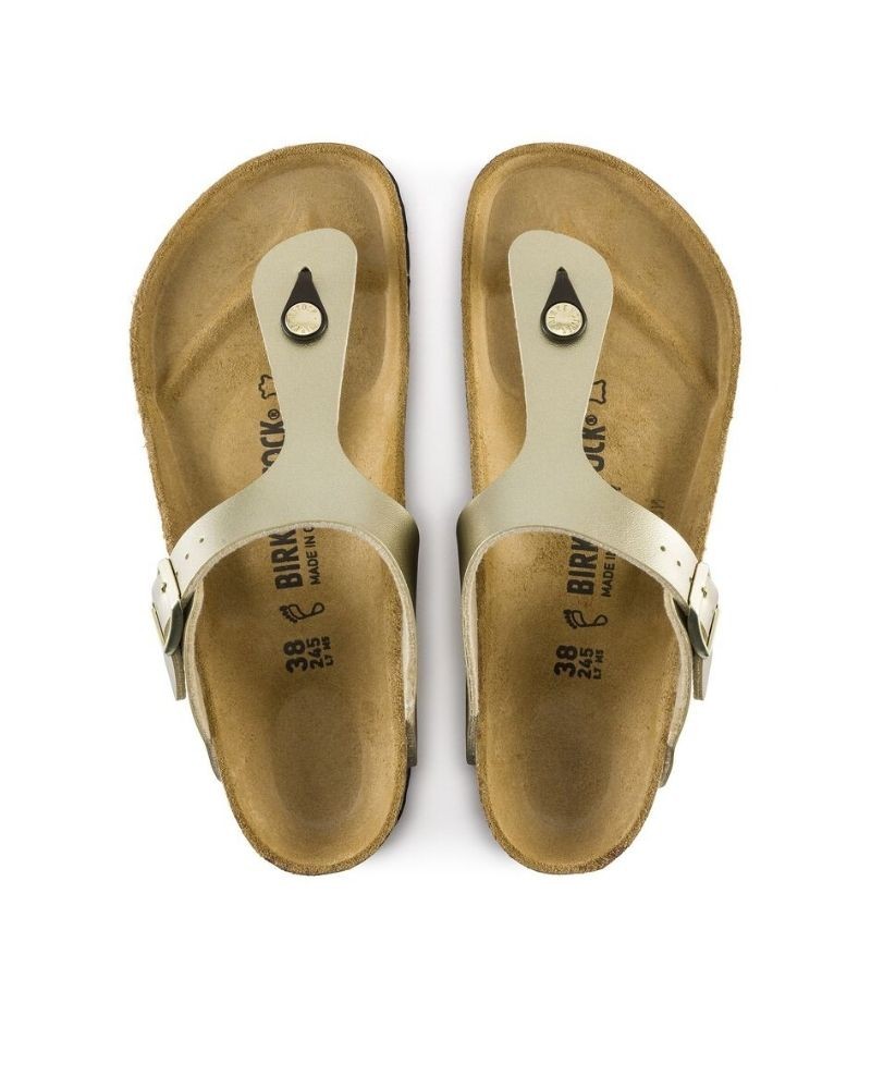  Sandalias De dedo Mujer BIRKENSTOCK Oro 1016108 GIZEH