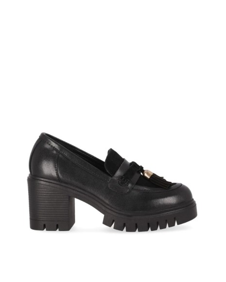 RKS Zapatos Mocasines Mujer Negro CONDE 09