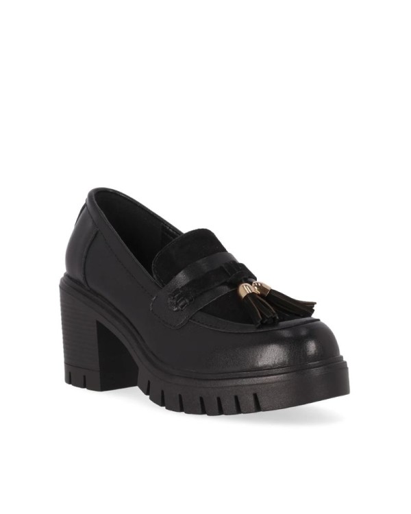 RKS Sapatos Mocassins Mulher Preto CONDE 09