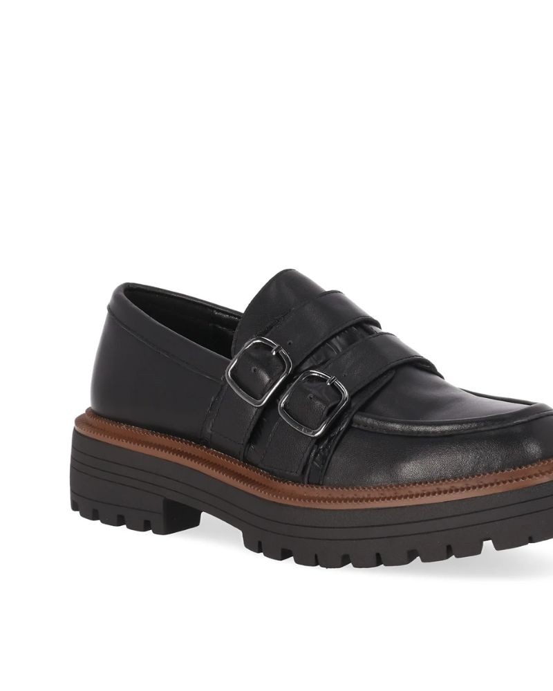 RKS Zapatos Mocasines Mujer Negro SOLERA 05