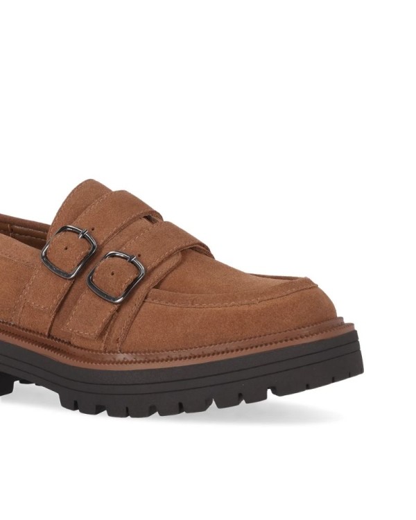 RKS Zapatos Mocasines Mujer Taupe SOLERA 05