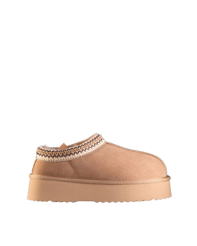 RKS Zapatos De pelo Australianas Mujer Taupe BERDUM 01 DS 1809