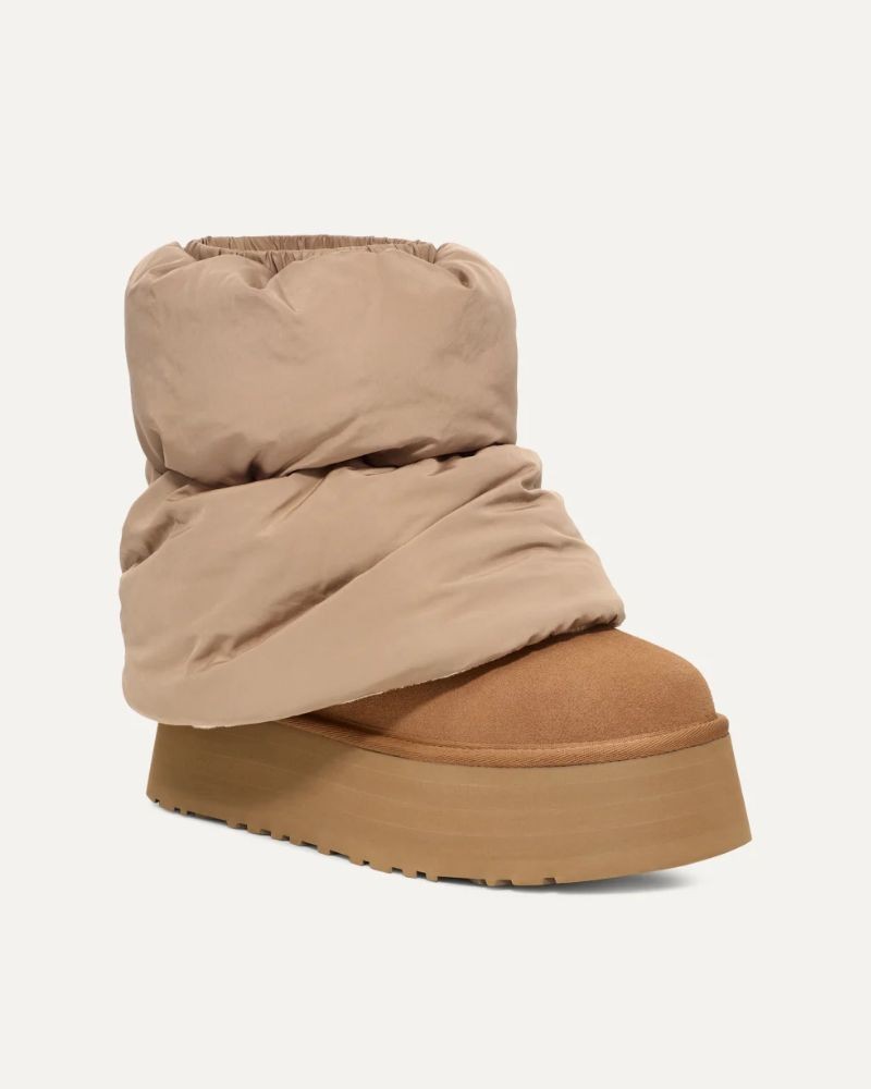 Botas de Pelego Australianas Mulher UGG Castanho 1158275 CLASSIC MINI DIPPER PUFFER