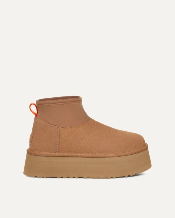 Botas de Pelego Australianas Mulher UGG Castanho 1158275 CLASSIC MINI DIPPER PUFFER