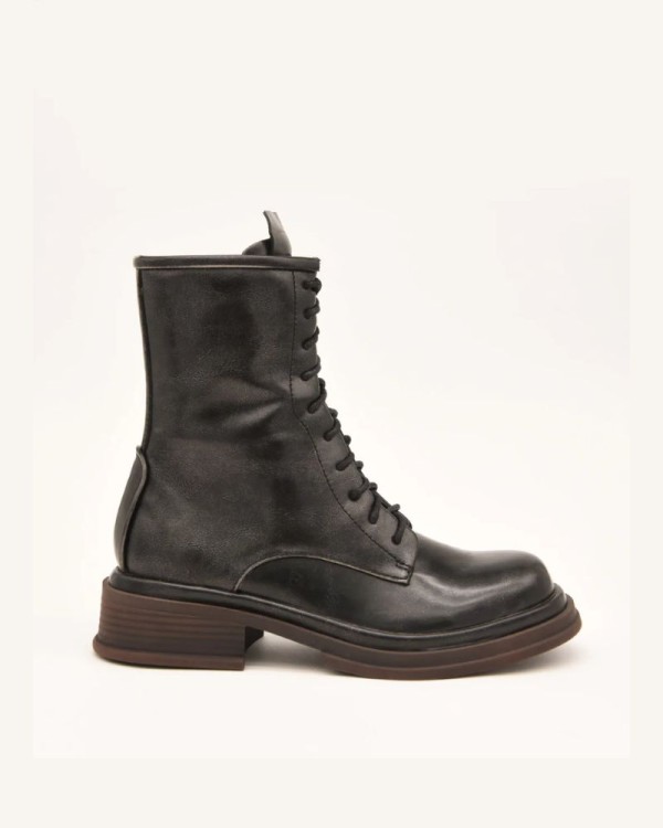 Azarey Botas Militares Mulher Cinza 494H592